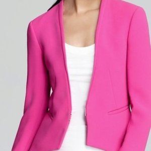 Diane Von Furstenberg Fuchsia Crepe Illene Jacket